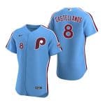 Philadelphia Phillies #8 Nick Castellanos Blue Flex Base Stitched Baseball Jersey