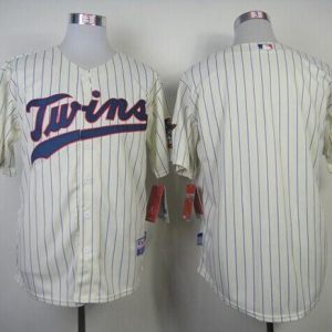 Twins Blank Cream Cool Base Stitched Jersey