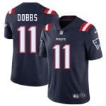 New England Patriots #11 Joshua Dobbs Navy 2025 Vapor Limited Stitched Jersey