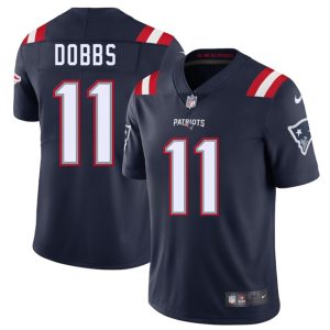 New England Patriots #11 Joshua Dobbs Navy 2025 Vapor Limited Stitched Jersey