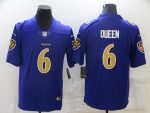 Baltimore Ravens #6 Patrick Queen Purple Vapor Untouchable Limited Stitched Jersey