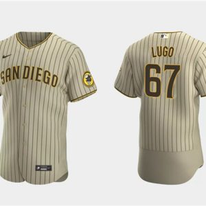 San Diego Padres #67 Seth Lugo Tan Flex Base Stitched Jersey