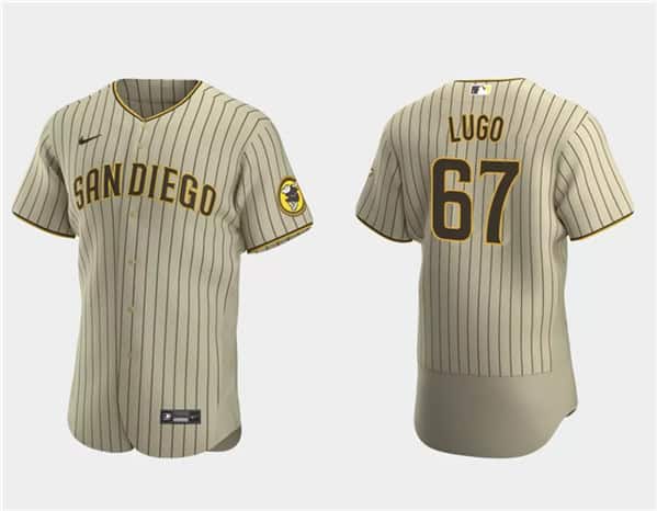 San Diego Padres #67 Seth Lugo Tan Flex Base Stitched Jersey