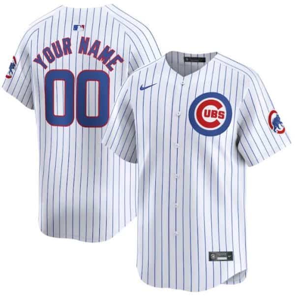 Chicago Cubs Custom White 2024 Home Limited Stitched Jersey