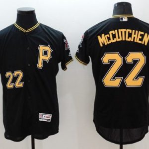 Pirates #22 Andrew McCutchen Black Flexbase Authentic Collection Stitched Jersey