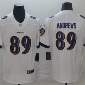 Baltimore Ravens #89 Mark Andrews White Vapor Untouchable Limited Jersey