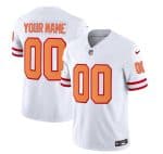 Tampa Bay Buccaneers Custom 2023 F.U.S.E. White Throwback Limited Stitched Jersey
