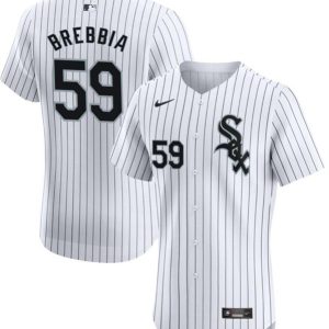 Chicago White Sox #59 John Brebbia White Elite Stitched Jersey