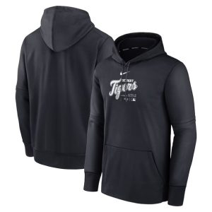 Detroit Tigers Navy Collection Practice Performance Pullover Hoodie
