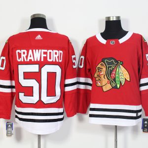 Chicago Blackhawks #50 Corey Crawford Red Stitched Adidas Jersey