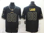 Dallas Cowboys #88 CeeDee Lamb Black Golden Stitched Jersey