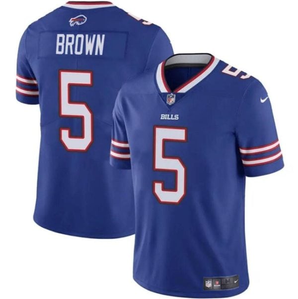Buffalo Bills #5 Anthony Brown Blue 2024 Vapor Untouchable Limited Stitched Jersey