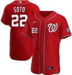 Washington Nationals Red #22 Juan Soto Flex Base Stitched Jersey