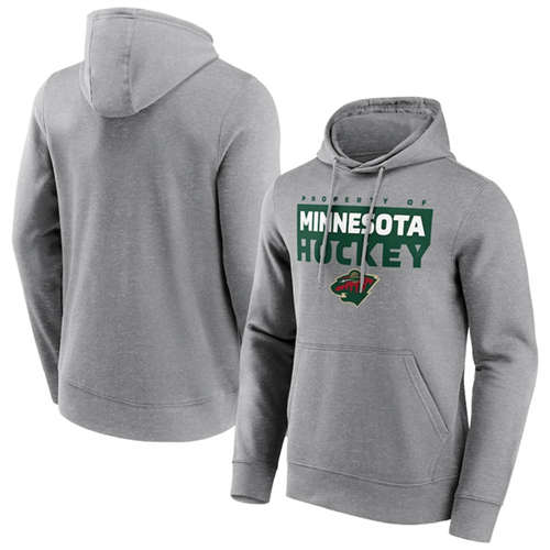 Minnesota Wild Gray Gain Ground Hoodie