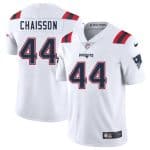 New England Patriots #44 K'Lavon Chaisson White 2025 Vapor Limited Stitched Jersey