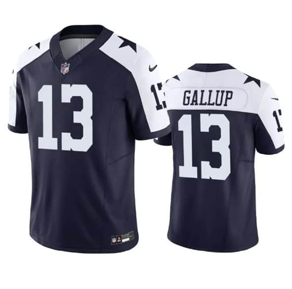 Dallas Cowboys #13 Michael Gallup Navy 2023 F.U.S.E. Vapor Limited Stitched Jersey