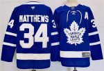 Toronto Maple Leafs #34 Auston Matthews Blue 2024-25 Stitched Jersey