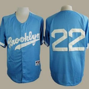 Dodgers #22 Clayton Kershaw Light Blue Cooperstown Stitched Jersey