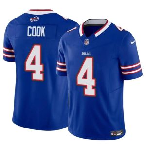 Buffalo Bills #4 James Cook Blue 2023 F.U.S.E. Vapor Untouchable Limited Stitched Jersey