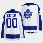 Toronto Maple Leafs Custom White Classics Primary Logo Stitched Jersey