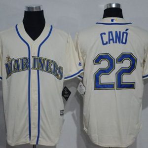 Mariners #22 Robinson Cano Cream New Cool Base Stitched Jersey