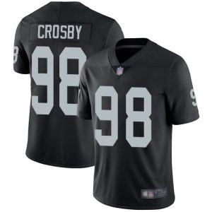 Raiders #98 Maxx Crosby Black Vapor Untouchable Limited Stitched Jersey