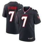 Custom Any name Houston Texans #7 C.J. Stroud Navy Game Jersey Men Women Youth