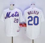 Mets #20 Neil Walker White(Blue Strip) Home Cool Base Stitched Jersey