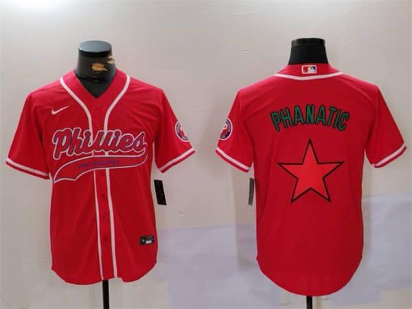 Philadelphia Phillies Phanatic Red Cool Base Stitched Jersey
