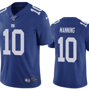New York Giants #10 Eli Manning Blue 2019 100th Season Vapor Untouchable Limited Stitched Jersey