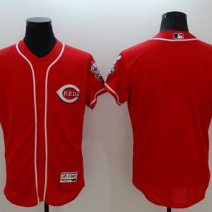Reds Blank Red Flexbase Authentic Collection Stitched Jersey