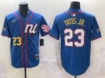 National League #23 Fernando Tatis Jr. Blue 2025 All-Star Edition Limited Stitched Jersey