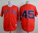 Red Sox #45 Pedro Martinez Red Cool Base Stitched Jersey
