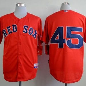 Red Sox #45 Pedro Martinez Red Cool Base Stitched Jersey