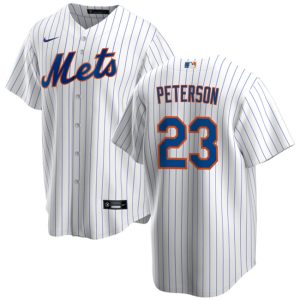 New York Mets #23 David Peterson White Cool Base Stitched Jersey