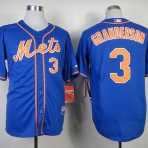Mets #3 Curtis Granderson Blue Alternate Home Cool Base Stitched Jersey