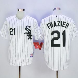 White Sox #21 Todd Frazier White Cool Base Stitched Jersey