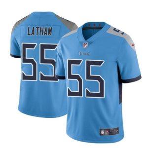 Tennessee Titans #55 JC Latham Blue 2024 Draft Vapor Limited Stitched Jersey