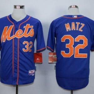 Mets #32 Steven Matz Blue Alternate Home Cool Base Stitched Jersey