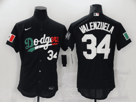 Los Angeles Dodgers Active Player Custom Black Cool Base Stitched Baseball Jersey