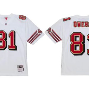 San Francisco 49ers #81 Terrell Owens White 1996 Stitched Jersey