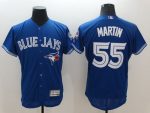 Blue Jays #55 Russell Martin Blue Flexbase Authentic Collection Stitched Jersey