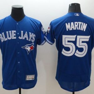 Blue Jays #55 Russell Martin Blue Flexbase Authentic Collection Stitched Jersey