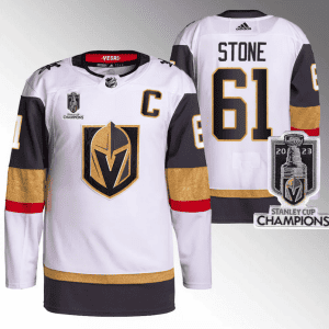 Vegas Golden Knights #61 Mark Stone White 2023 Stanley Cup Champions Stitched Jersey