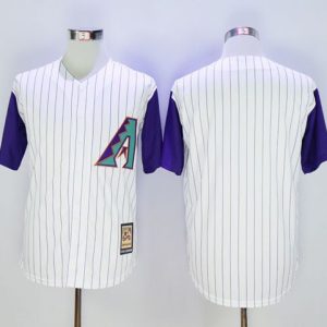 Diamondbacks Blank White Hall Of Fame Cool Base Stitched Jersey