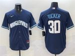 Chicago Cubs #30 Kyle Tucker Navy City Connect Stitched Jersey