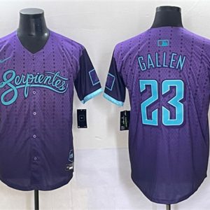 Arizona Diamondbacks #23 Zac Gallen Purple 2025 City Connect Limited Stitched Jersey