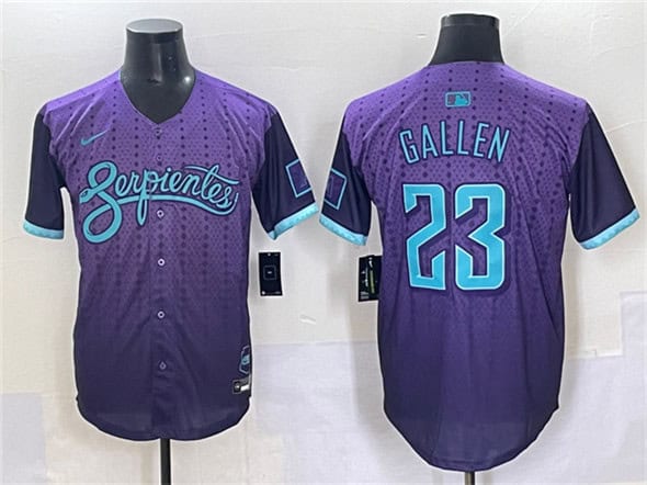 Arizona Diamondbacks #23 Zac Gallen Purple 2025 City Connect Limited Stitched Jersey