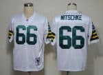 Mitchell Ness Packers #66 Ray Nitschke White Stitched Throwback Jersey