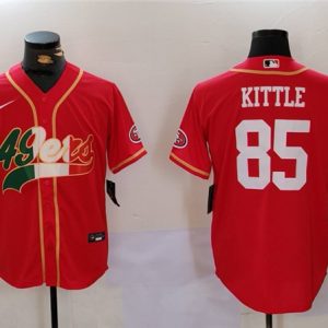San Francisco 49ers #85 George Kittle Red Mexico With Patch Stitched Jersey